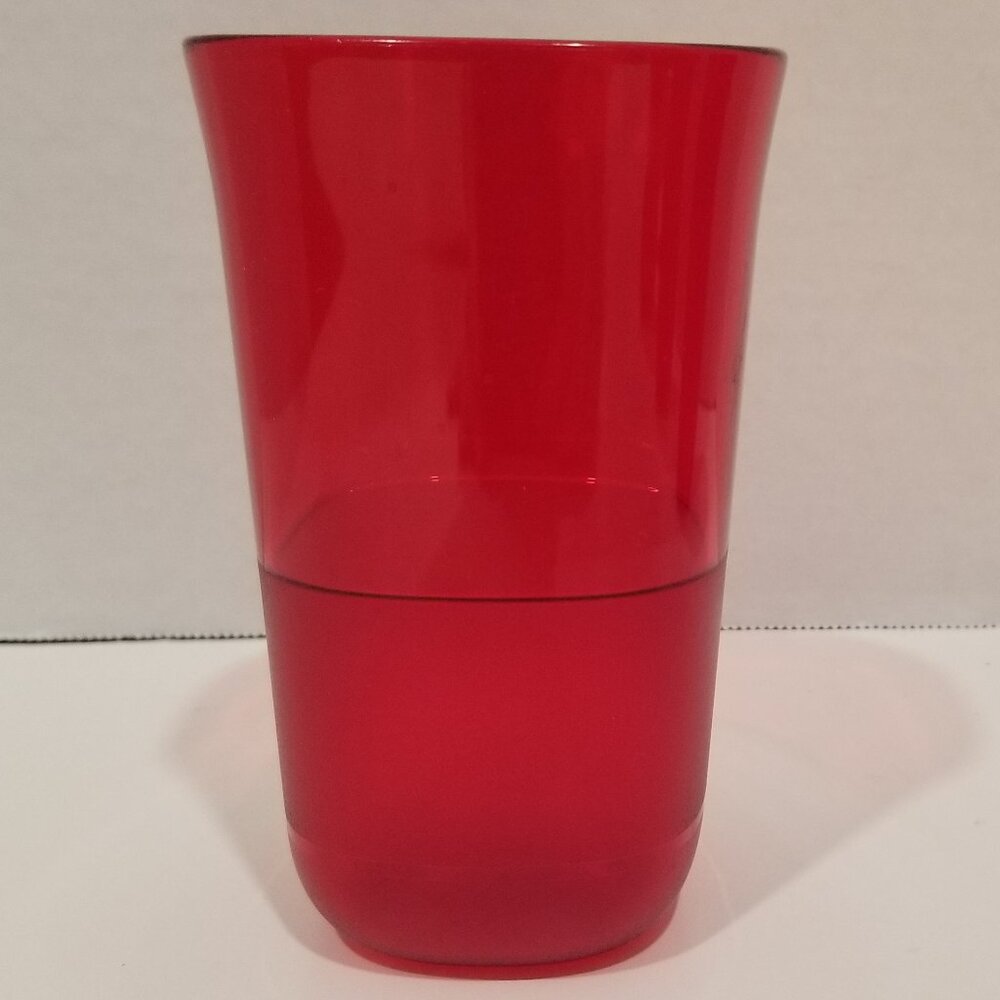 Tupperware Clearly Elegant Tumblers, Garnet Red, Set of 4, EUC - Picture 6 of 9